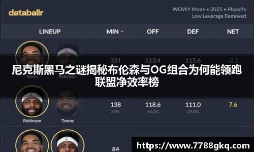 尼克斯黑马之谜揭秘布伦森与OG组合为何能领跑联盟净效率榜
